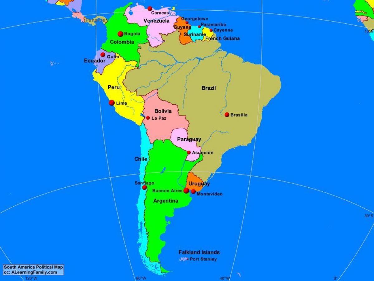 نقشه Lima, جنوب امریکا
