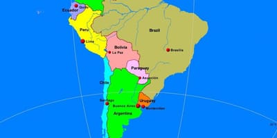 نقشه Lima, جنوب امریکا