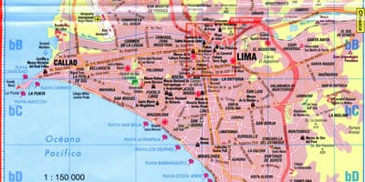 نقشه Lima, جاذبه های